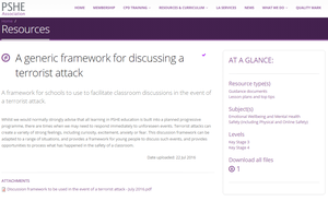 Cover image: A generic framework for discussing a terrorist attack